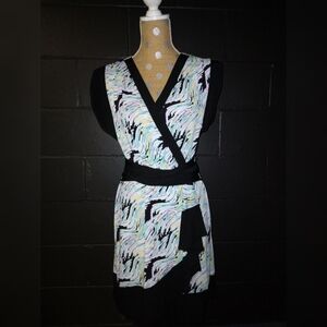 Max & Cleo Wrap Knee Length Dress